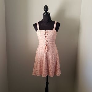 Aeropostale Pink Lace Women's Sun Dress Small NWT